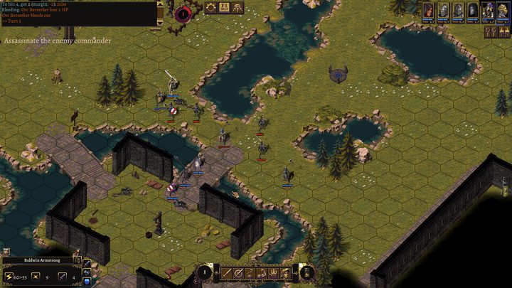 Assassination mission across marshes, bridges and walls