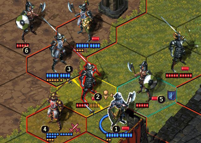 Support and flanking diagram