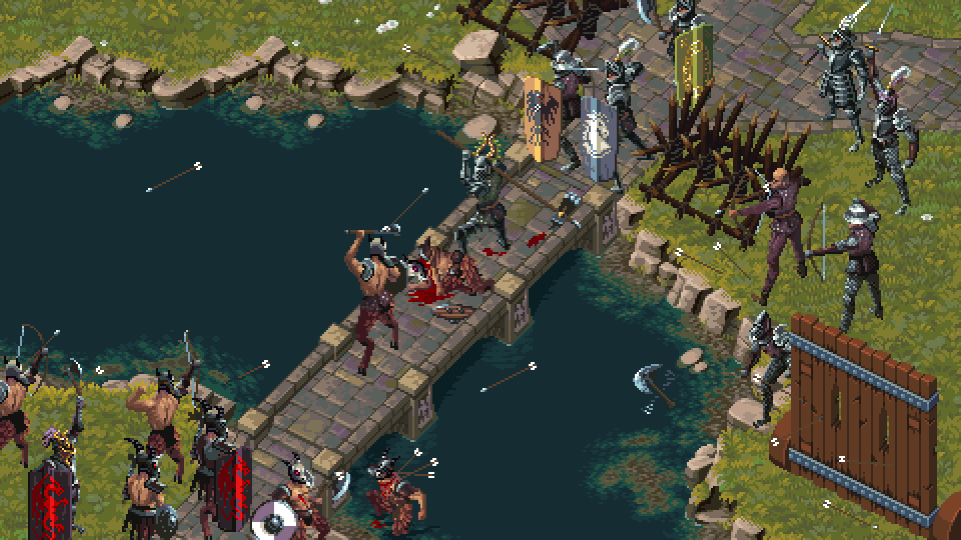 Shield support against ranged attacks